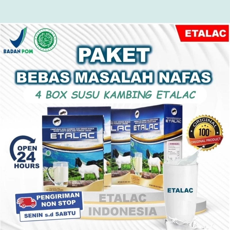 

Susu Kambing Etawa ETALAC Bubuk Original Lebih Murah (Paket 4 Box)