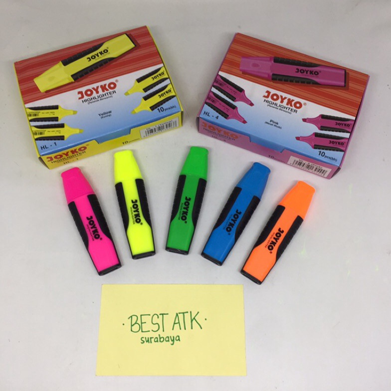 

ART N4R7 1pcs Stabilo Highlighter Joyko 1 Pilhan warna HL 11