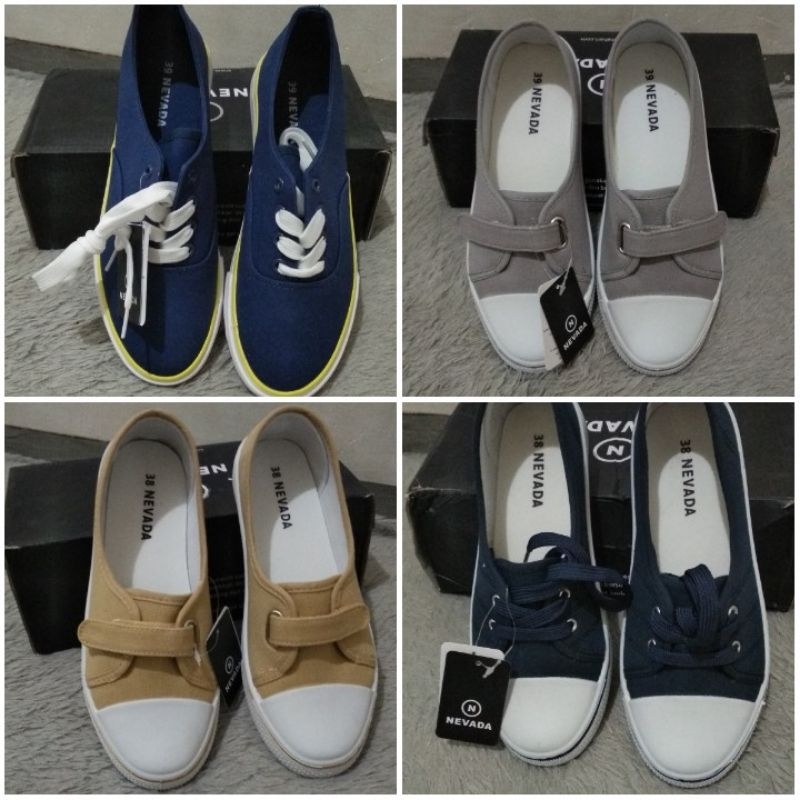 Sneakers & Slip On Sepatu Nevada (Geser)