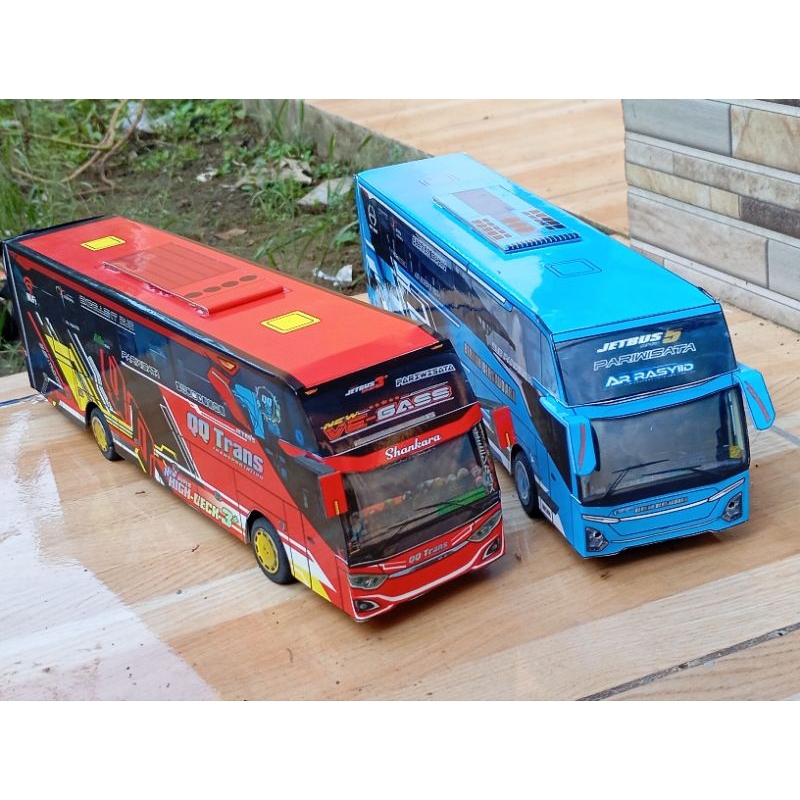 BUS BASURI MINIATUR BUS BASURI MAINAN ANAK