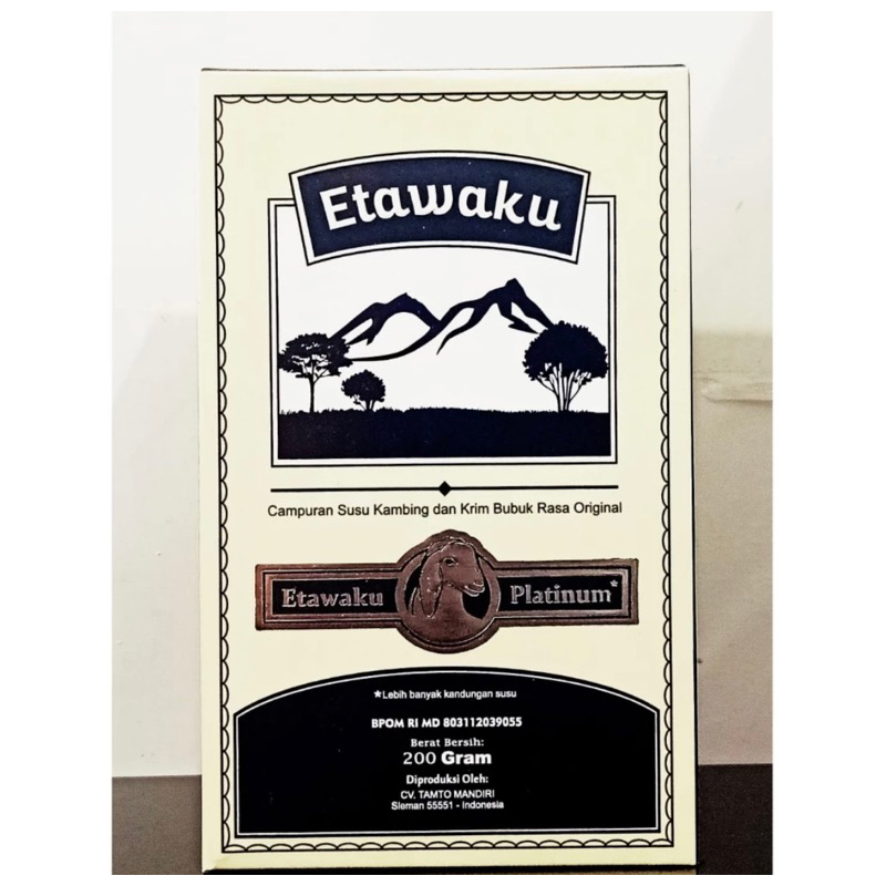 

ETAWAKU PLATINUM SUSU KAMBING ETAWA ORIGINAL 1 BOX ISI 200G