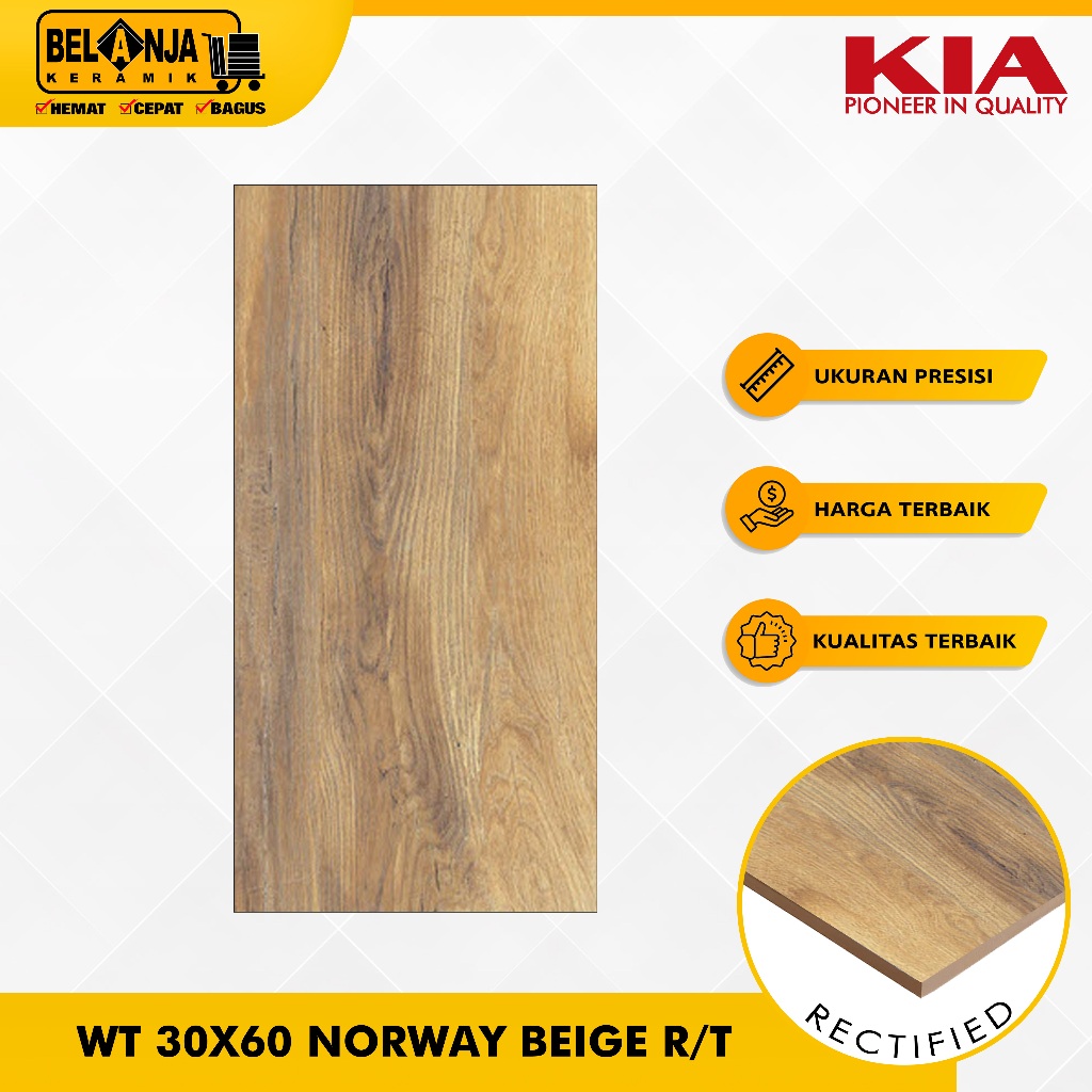 Kia Keramik Dinding 30X60 Norway Beige R/T Kw1