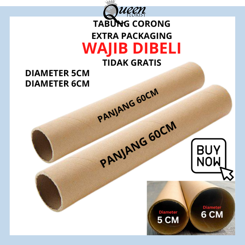 

Tabung Corong kardus EXTRA PACKAGING TEBAL / KARDUS untuk packing kertas dan bunga Selongsong KB51