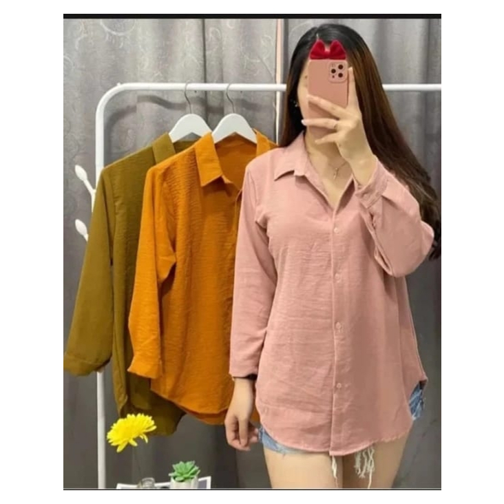 BAJU ATASAN KEMEJA WANITA TERBARU 2024