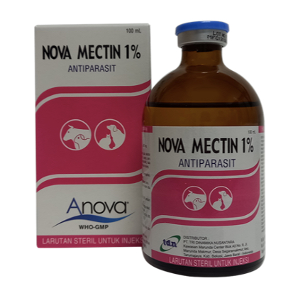 NOVA MECTIN 1% - Obat Anti Parasit (cacing) untuk Hewan