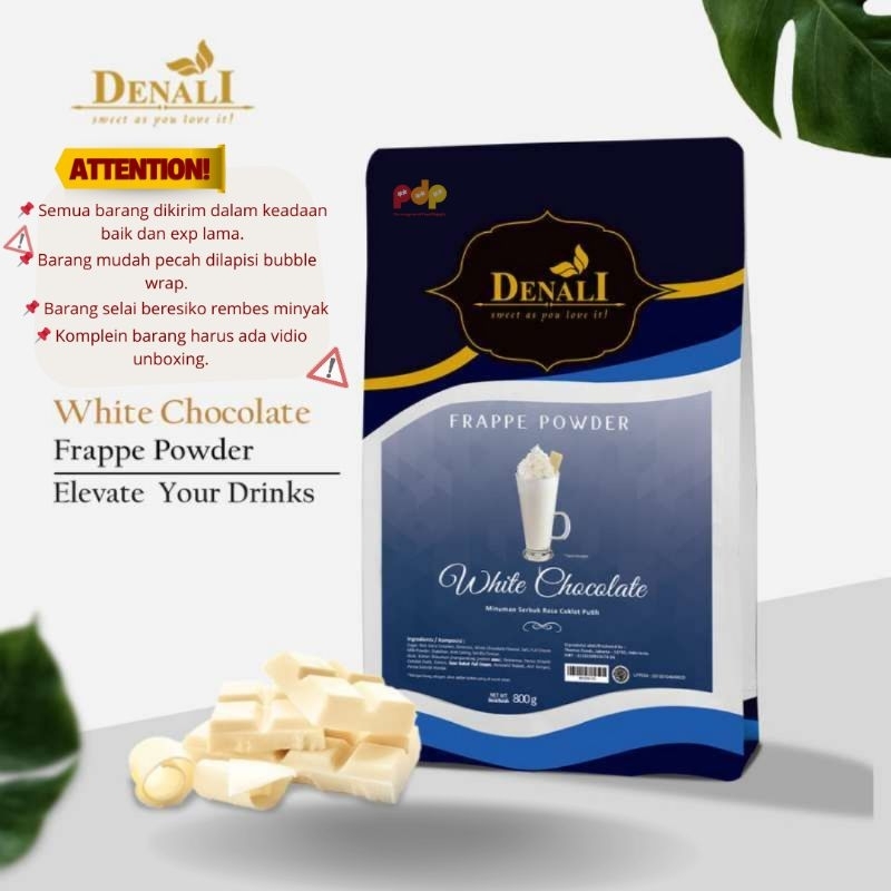 

Denali Powder White Chocolate 800gr / Bubuk Rasa White Cholate Premium