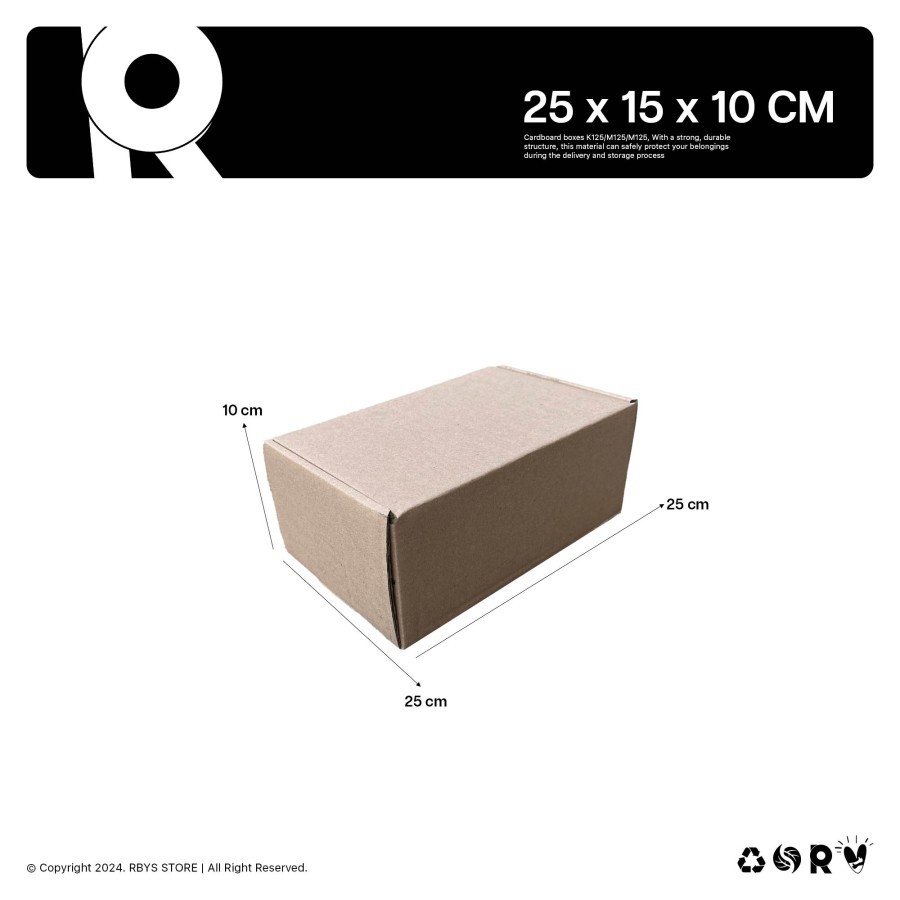 

KARDUS KARTON BOX 25 x 15 x 10 CM | Dus Kardus