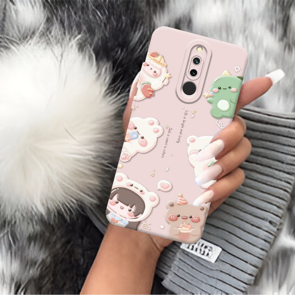 Case REDMI 8 Motif Aesthetic Bahan Softcase silicon Lentur - Skin /  Casing Handpone