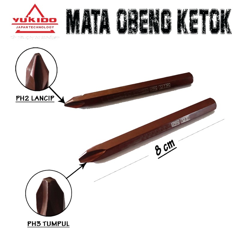 Mata Obeng Ketok Blackfoot PH1 S2 Material / Mata Obeng Ketok