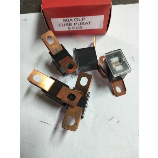 5pcs sekring skring fusat fuse pusat 80A glp kaki samping pendek