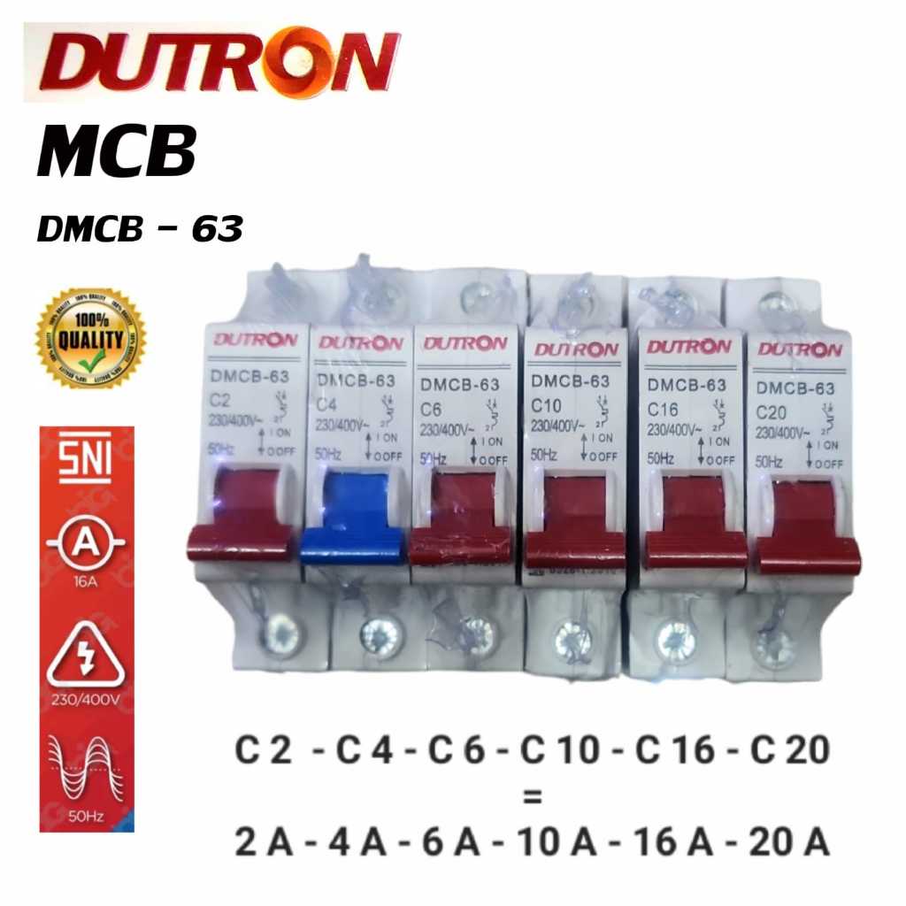 MCB DUTRON 1P 1 Phase DUTRON MCB PLN MURAH MERIAH MCB SNI DUTRON