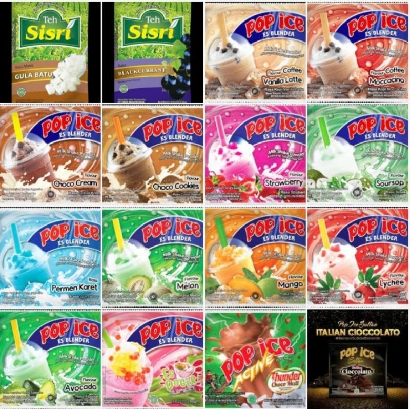 

pop ice 1 renceng isi 10 sachet