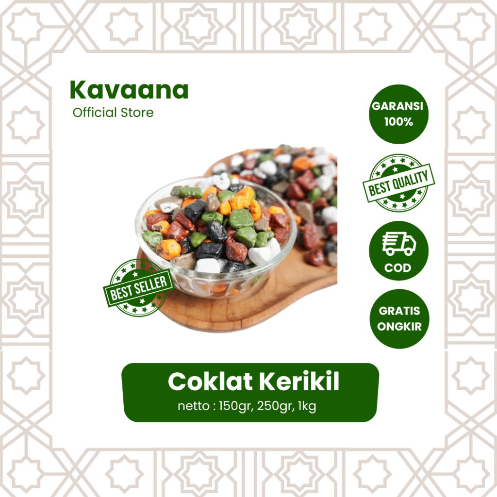 

Kavaana Coklat Kerikil 1kg / Cokelat Krikil / Cokelat Arab / Cokelat Crunchy / Cokelat Krikil Murah / Cokelat Termurah / Cokelat Batu Krikil / Untuk Oleh-Oleh Haji dan Umroh / Coklat Kerikil Arab / Coklat Kerikil Toples / Coklat Batu Original / Coklat 500