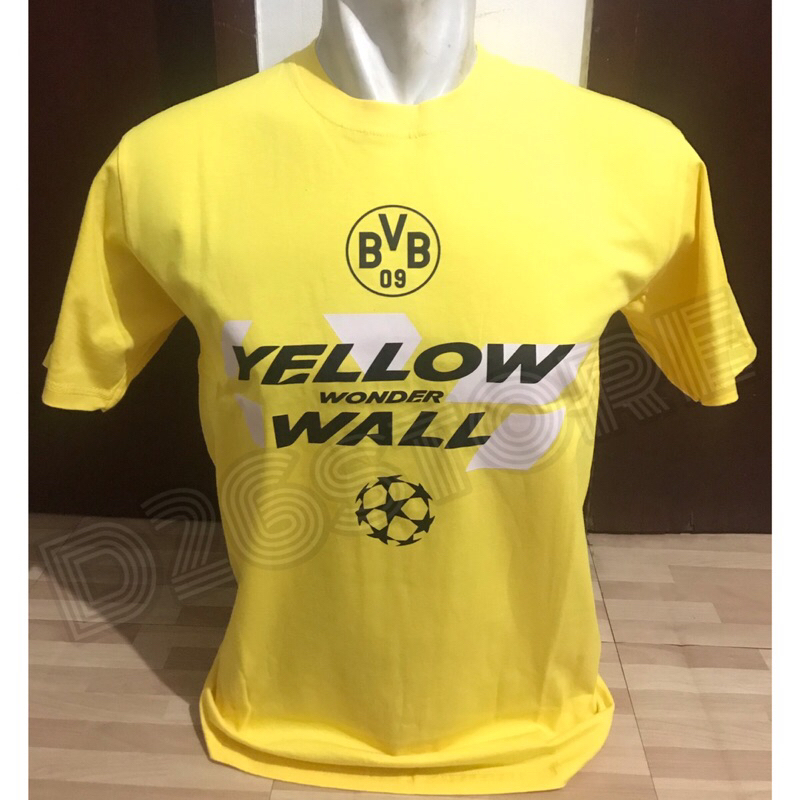 Kaos BorussiaA DortmundD Yellow Wonder Wall London 2024 Final UcL Tshirt Kaos Bola
