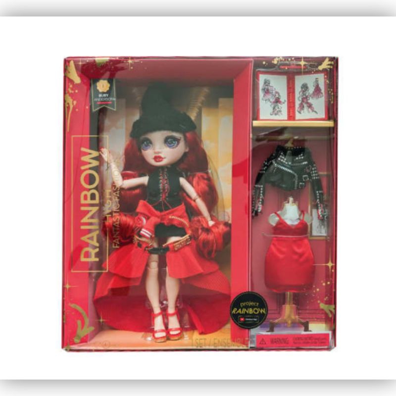Boneka Rainbow High Fantastic Fashion Ruby Anderson