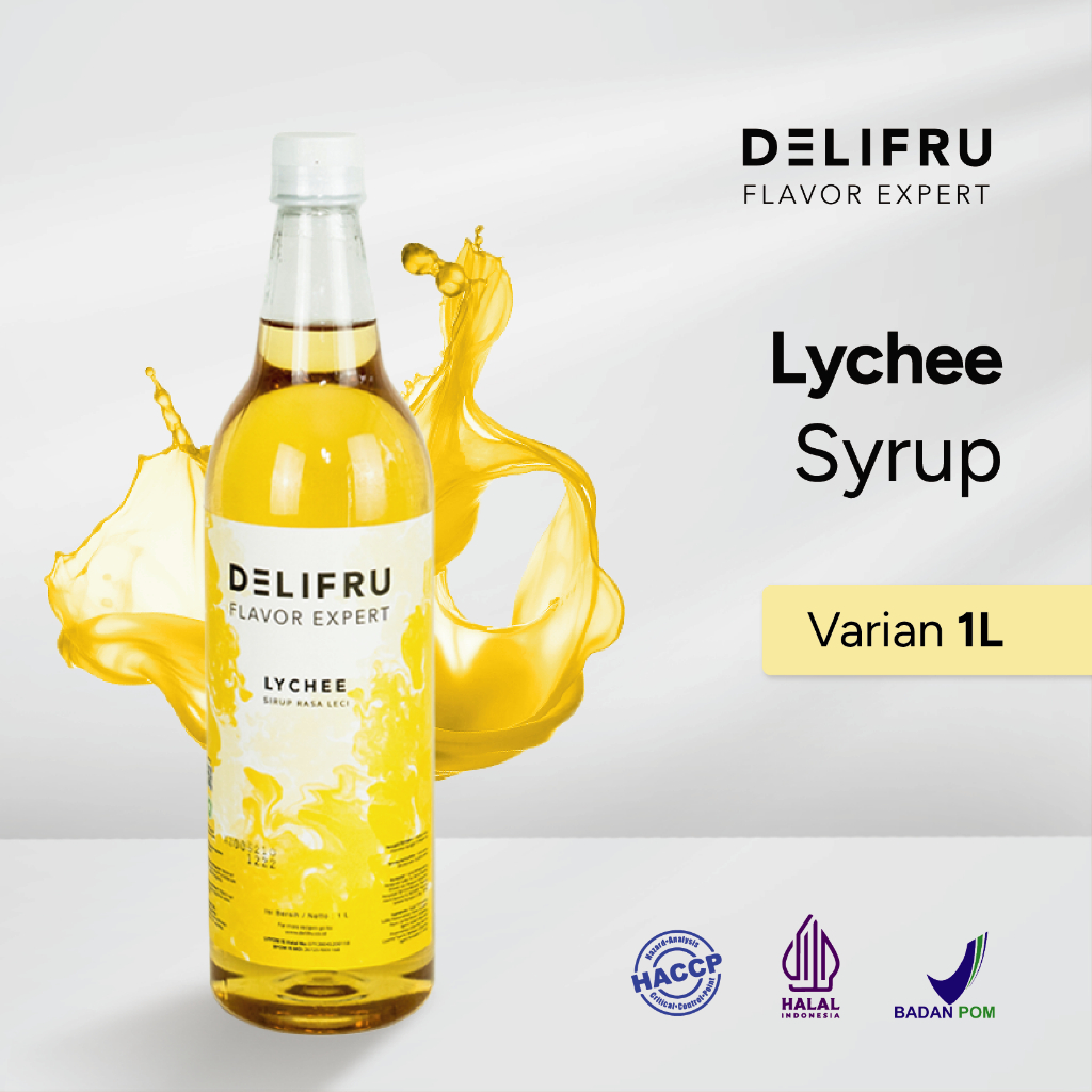 

Delifru Lychee Syrup 1 Liter - Sirup Leci