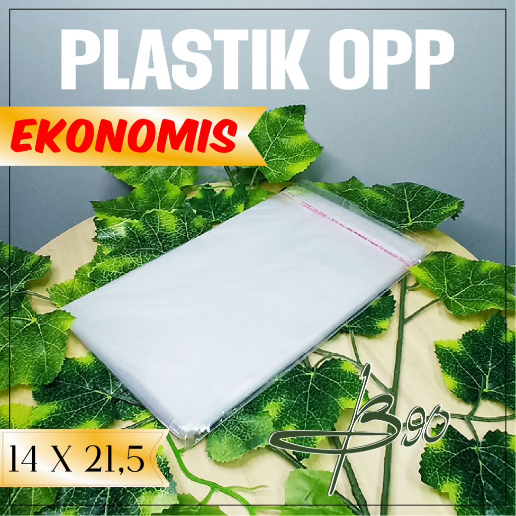 Plastik Opp (seal/lem) Uk 14X21,5 cm isi 100 Lembar Termurah Tebal 02 Micron / Plastik Opp 14X21,5 c