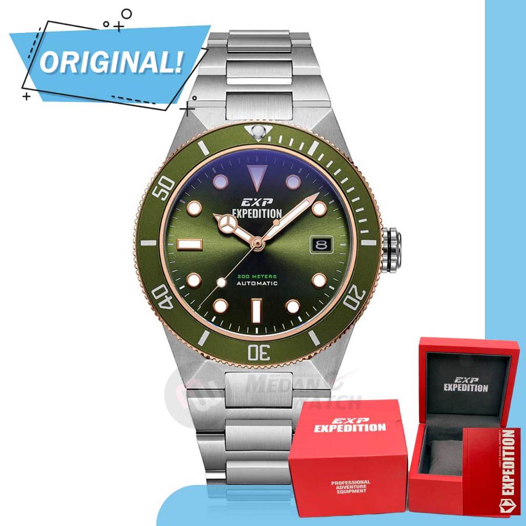 Jam Tangan Pria Automatic Expedition 6851MA E6851 E 6851 MA 6851 MABTRGN Original Garansi Resmi