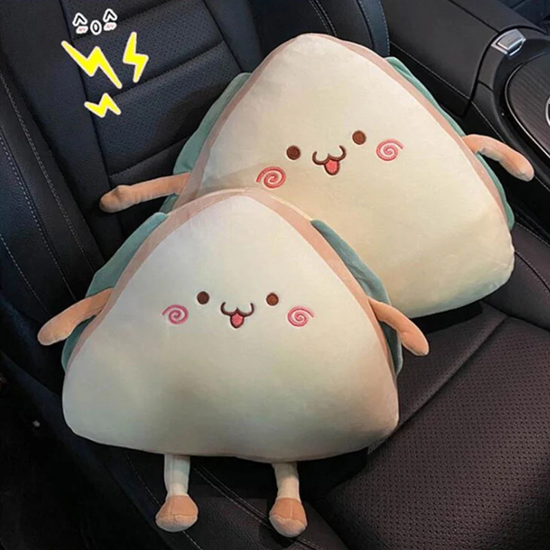 Aksesori Bantal Mobil Lucu Bantal Leher Universal Bantalan Penopang Lumbar Kendaraan Anak Perempuan 