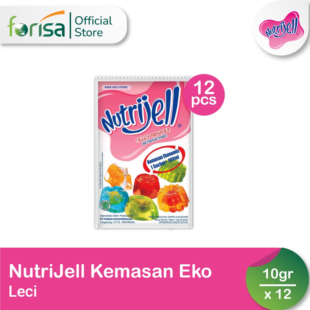 

Nutrijell Ekonomi Leci 10 gr 12 pcs