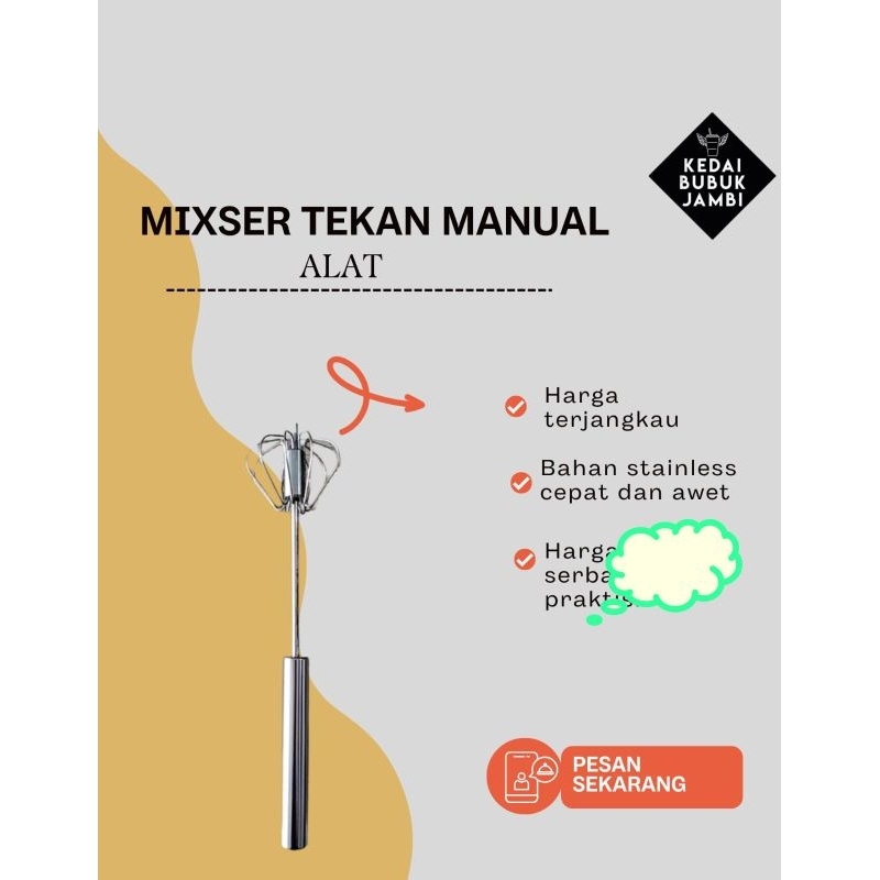 Mixer Tekan Manual Besar