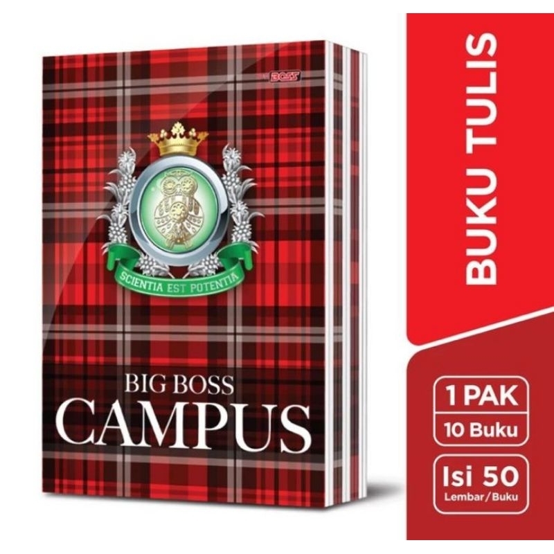 

Buku tulis Big boss 1 pack isi 10buku /50lembar