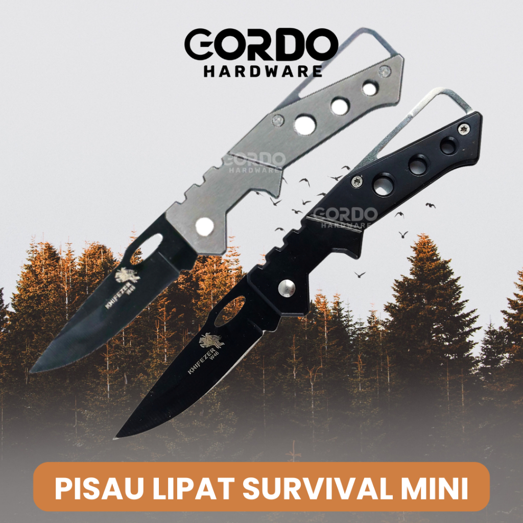 Pisau Survival / Pisau Lipat / Pisau Lipat Berburu Survival Tactical Knife Portable