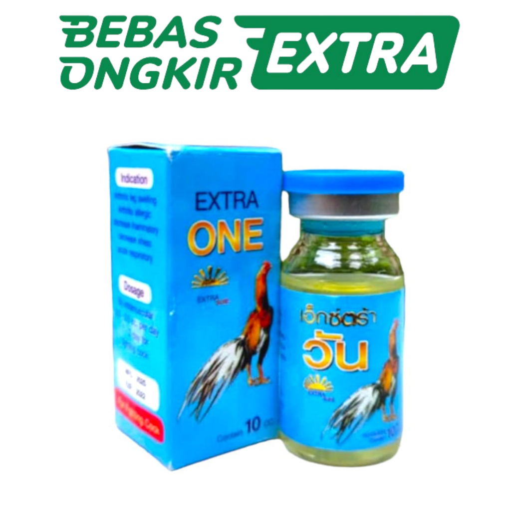EXTRA ONE BIRU 10 ML Import Thailand - Mengobati ayam lumpuh, pincang, bengkak