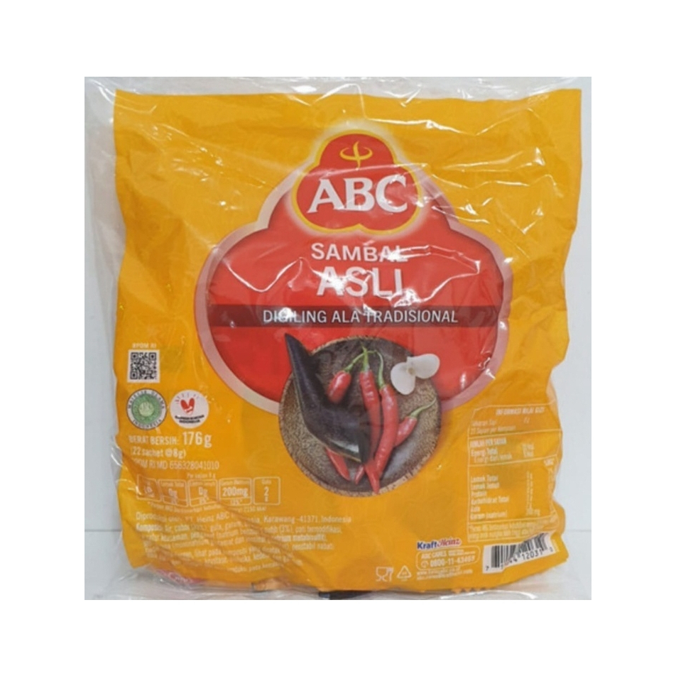 

ABC Sambal Asli Sachet 22x8Gr