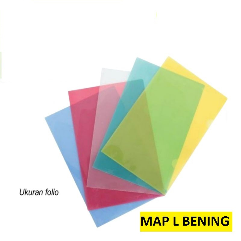 

(1PCS/1 BIJI) Map L /clear sleeves folio/f4 map plastik