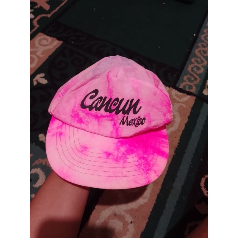 six panel cap nylon parasut vintage second bekas preloved