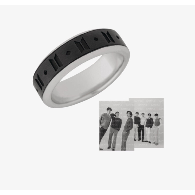 (PO KOREA) BTS MONOCHROME - RING (BLACK) OFFICIAL MERCHANDISE