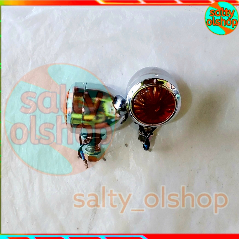 lampu sen motor / bulat / mini / cb / model cb