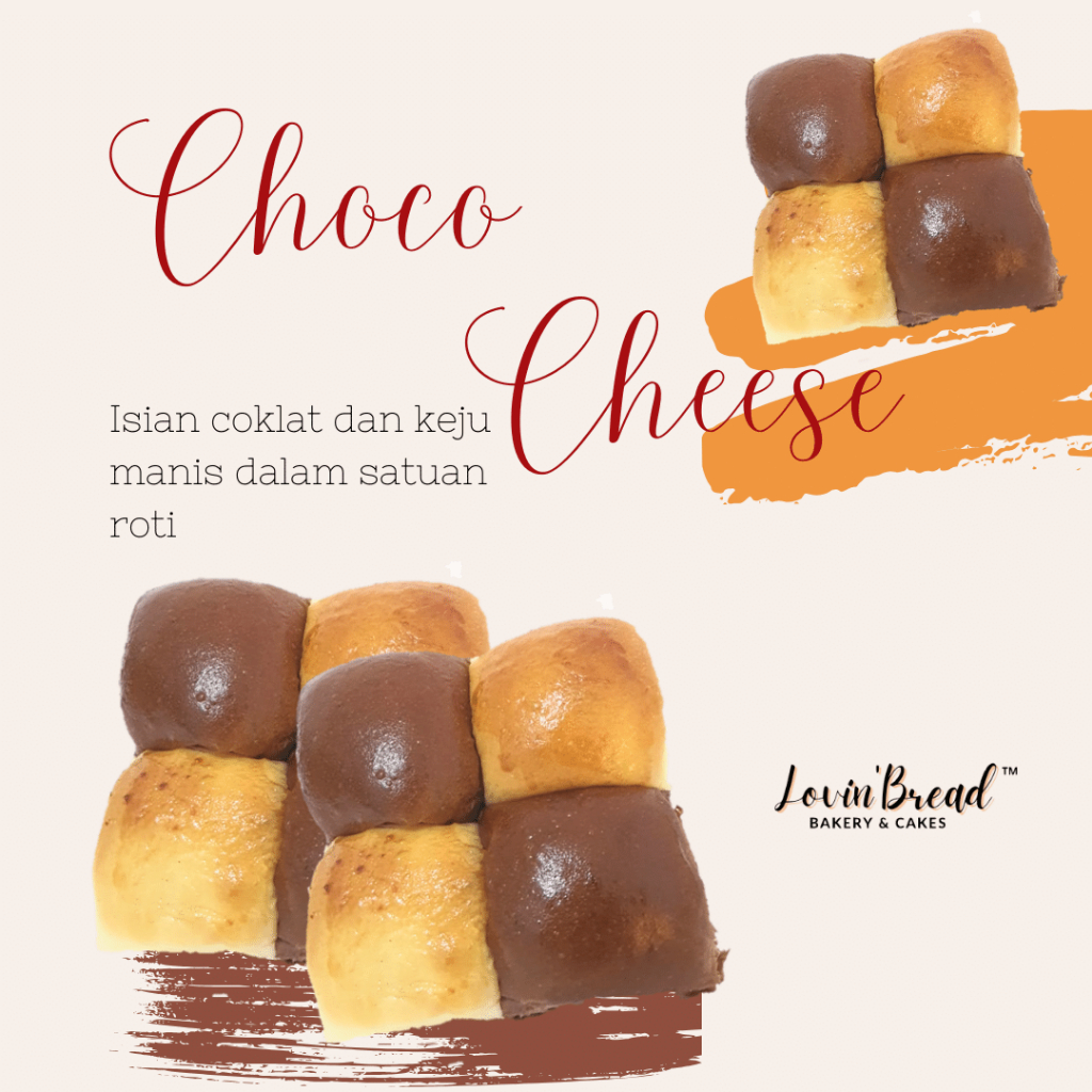 

roti choco cheese | coklat keju | roti sobek