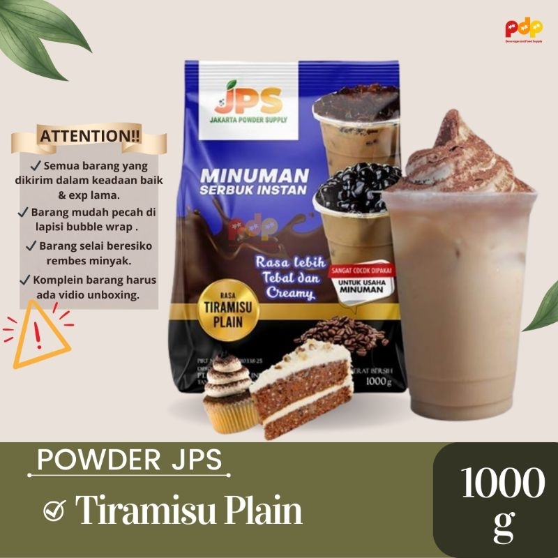 

JPS Powder Tiramisu PLAIN 1kg / bubuk minuman