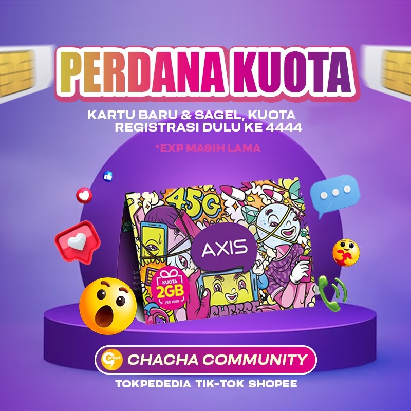 KARTU PERDANA AXIS KUOTA 4.5GB+1.5GB (6GB)