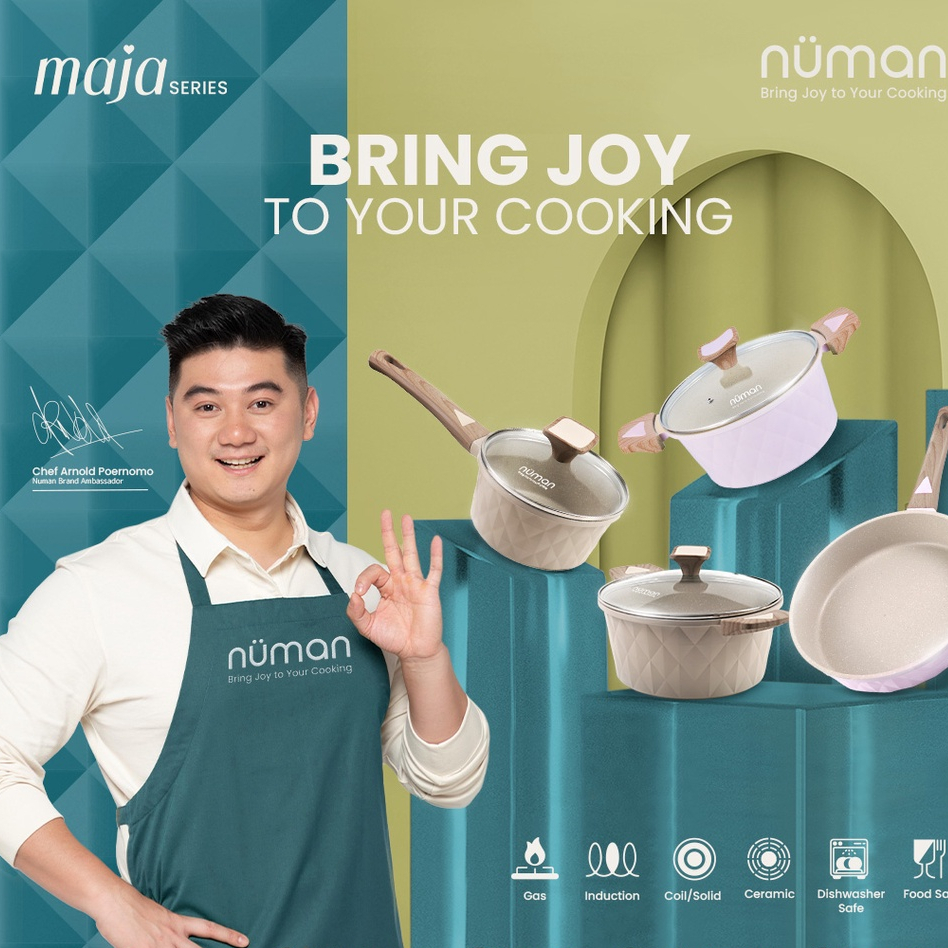 Numan SaucePan / FryPan / WokPan / Casserole Maja Series