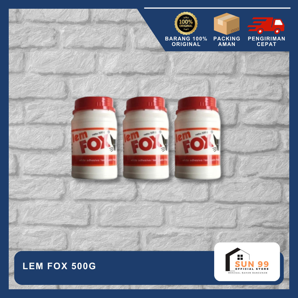 

Lem Putih / Lem Fox Botol 500 gram
