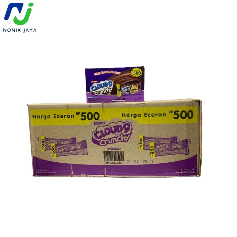 

Cloud 9 Crunchy 500an Kartonan isi 10Bok X 24pcs