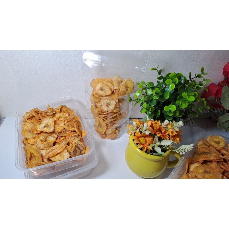 

Kripik Pisang Pedas HOT/ Balado kemasan Pouch 100 Gr