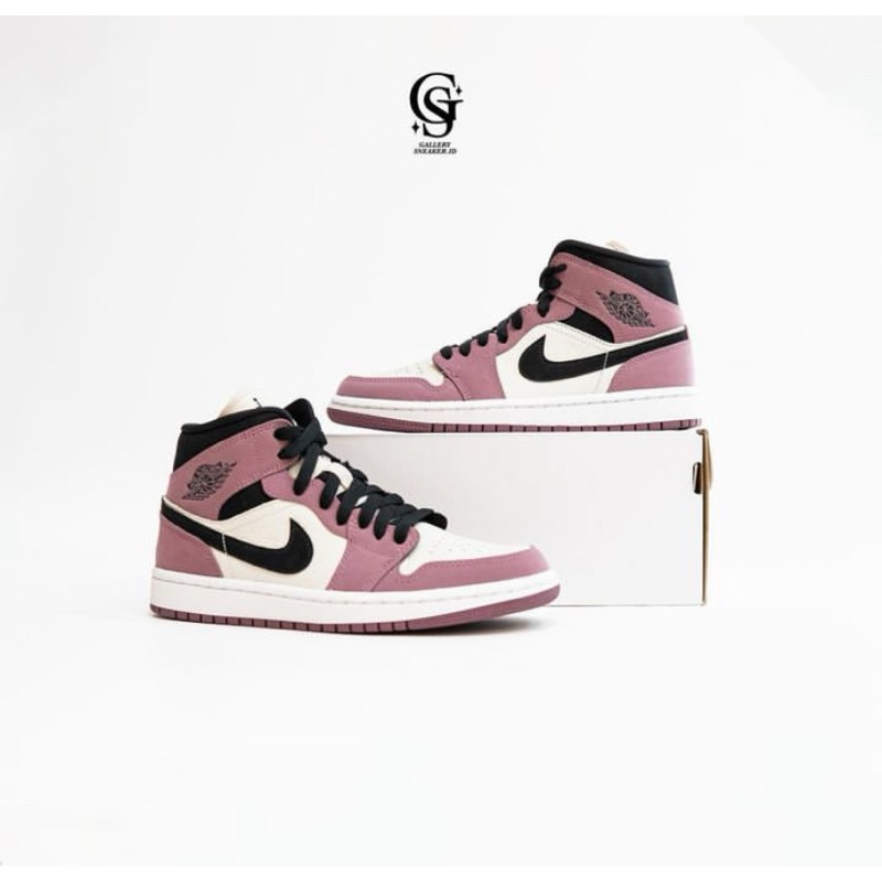 Air Jordan 1 Mid SE Berry Pink 100% Original