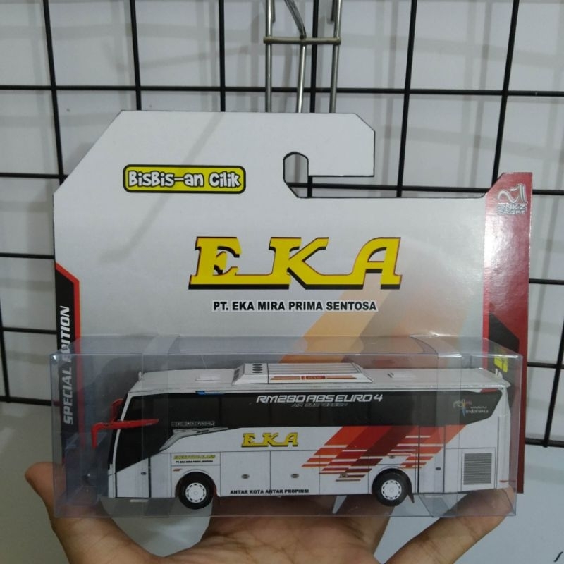 Miniatur Bus Karton EKA CEPAT Jetbus 5 SHD skala 1:87