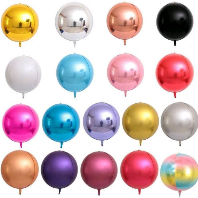 Balon foil bulat 4d orbz 22 inch balon foil 4d orbz 22 inch balon 4d bulat balon disko balon foil bo