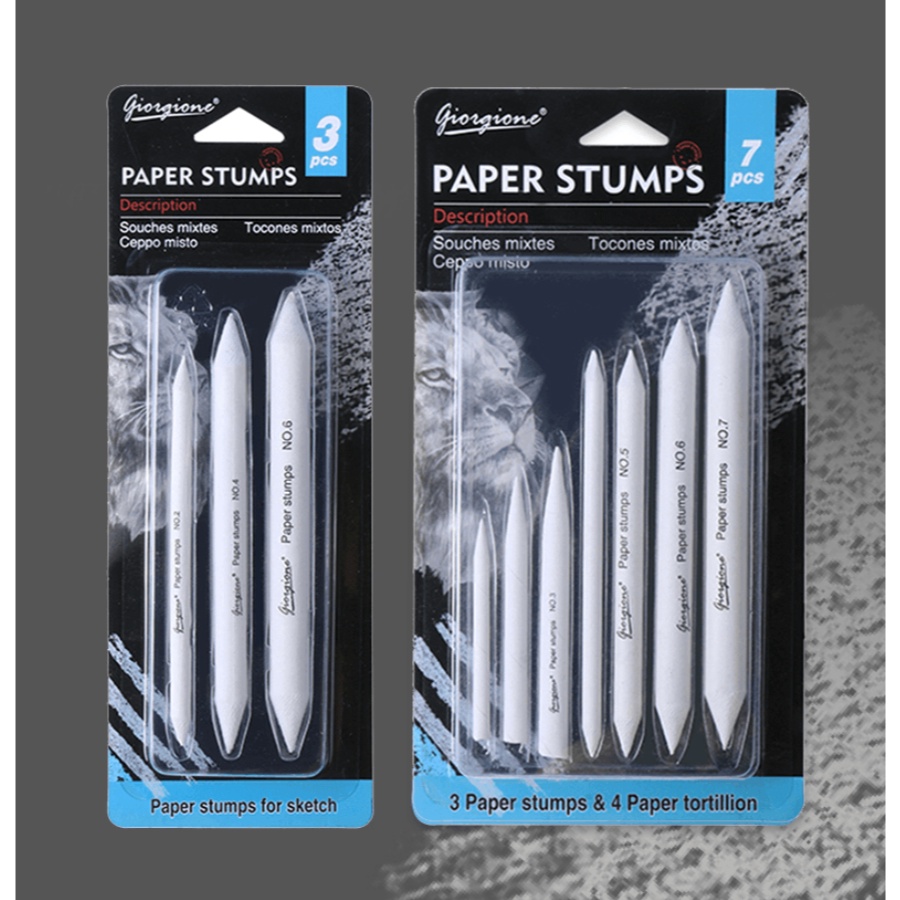 

PRODUK TERBARU Giorgione Blending Stump Paper Stump Penghapus Sketsa SET 3 SET 7