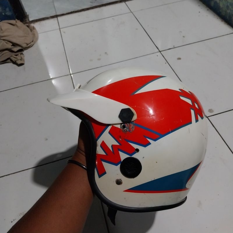 Helm Yamaha Putih / Helm Yamaha Rx king