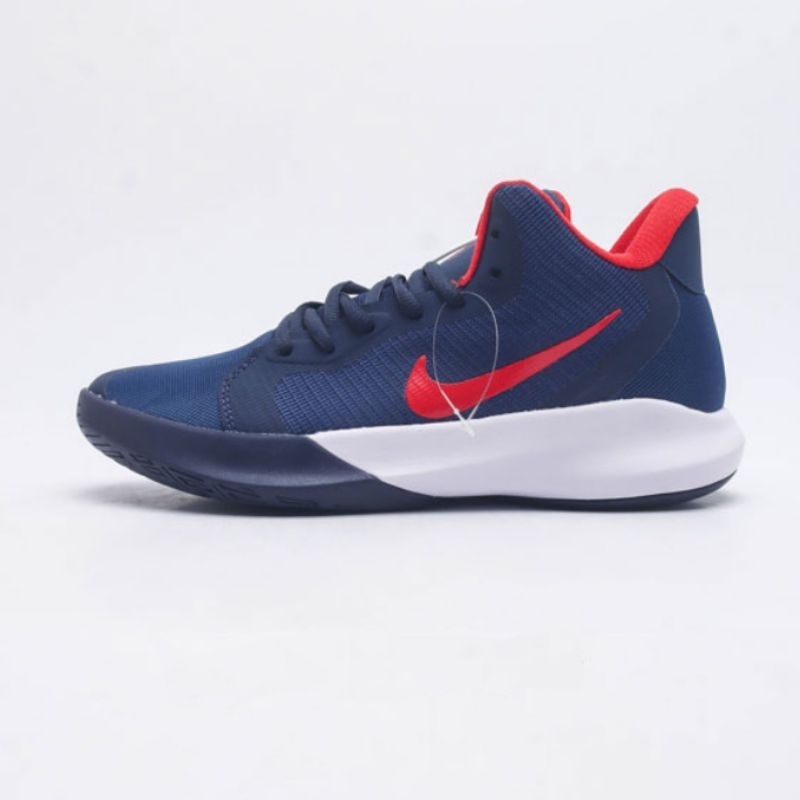 sepatu voli nike precision 3 navy red premium original