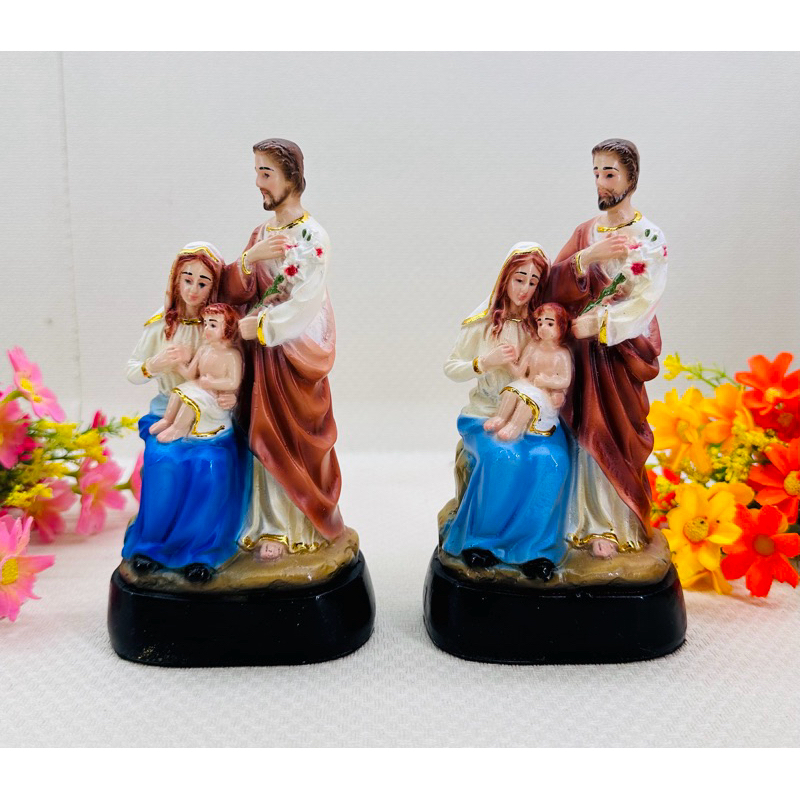 Patung Keluarga Kudus 15 cm - Souvenir Patung - Pajangan Patung Keluarga Kudus