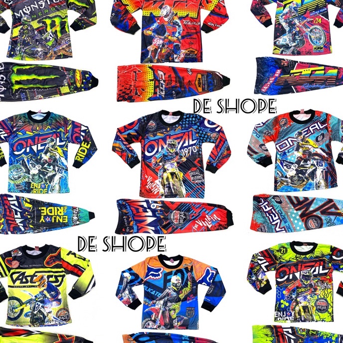 Diskon COD  SETELAN BAJU MOTOR CROSS ANAK UNTUK 4  7 TAHUN  BAJU BALAP MOTOR ANAK TERBARU  BAJU SEPE