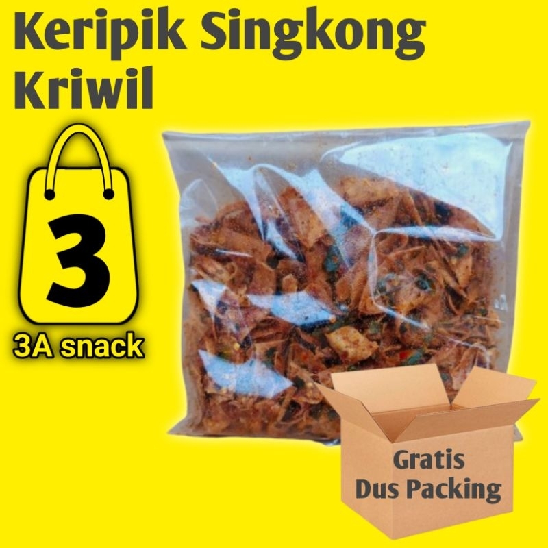 

Keripik Singkong Keriwil 3a snack 250 gram