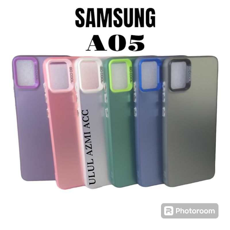 Case IMD Plate Hologram Samsung A05 Hardcase Pro Kamera